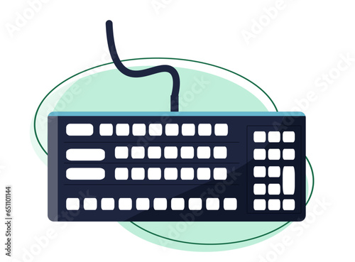キーボード。ベクターイラスト