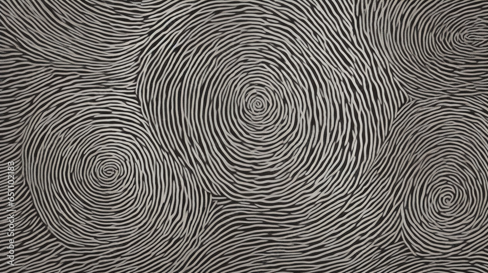 Finger print pattern drawn by pen, seamless.
Modified Generative Ai image.
