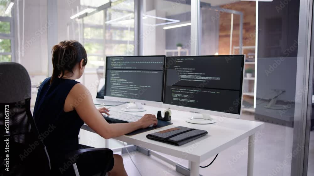 Software Programmer Or Coder Woman