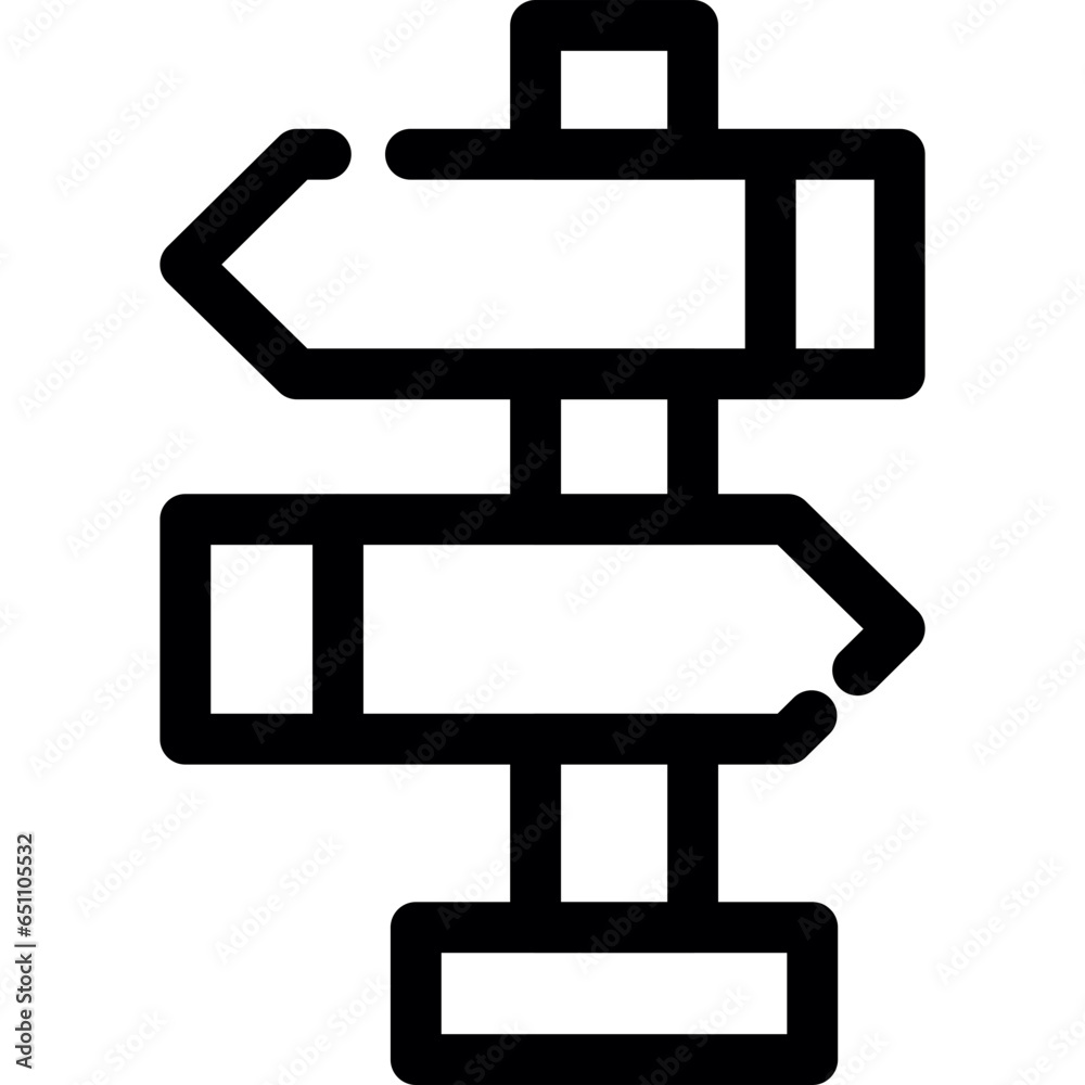 Directional Sign Icon Directional Sign Icon
