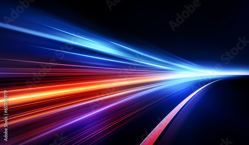 Abstract background with colorful light rays. AI generated