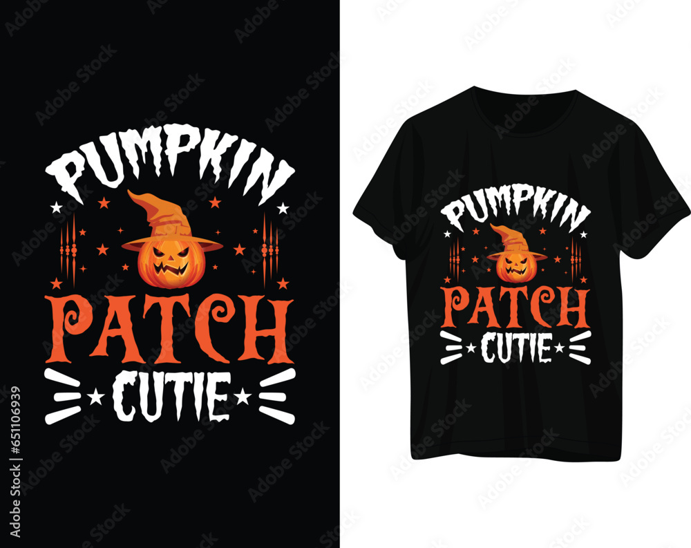 Pumpkin patch cutie halloween tshirt design Pumpkin patch cutie halloween tshirt design