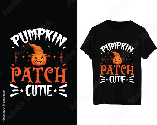 Pumpkin patch cutie halloween tshirt design