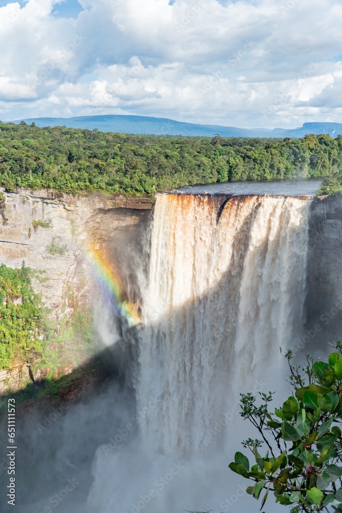 the-kaieteur-falls-producing-a-rainbow-in-the-amazon-rainforest-in-the