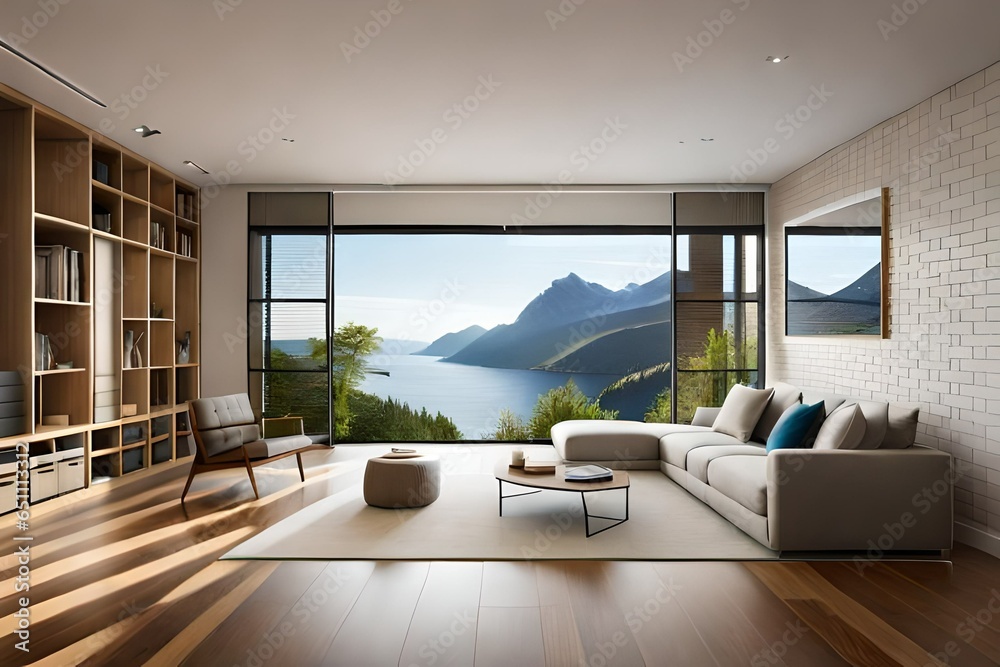 Fototapeta premium living room interior