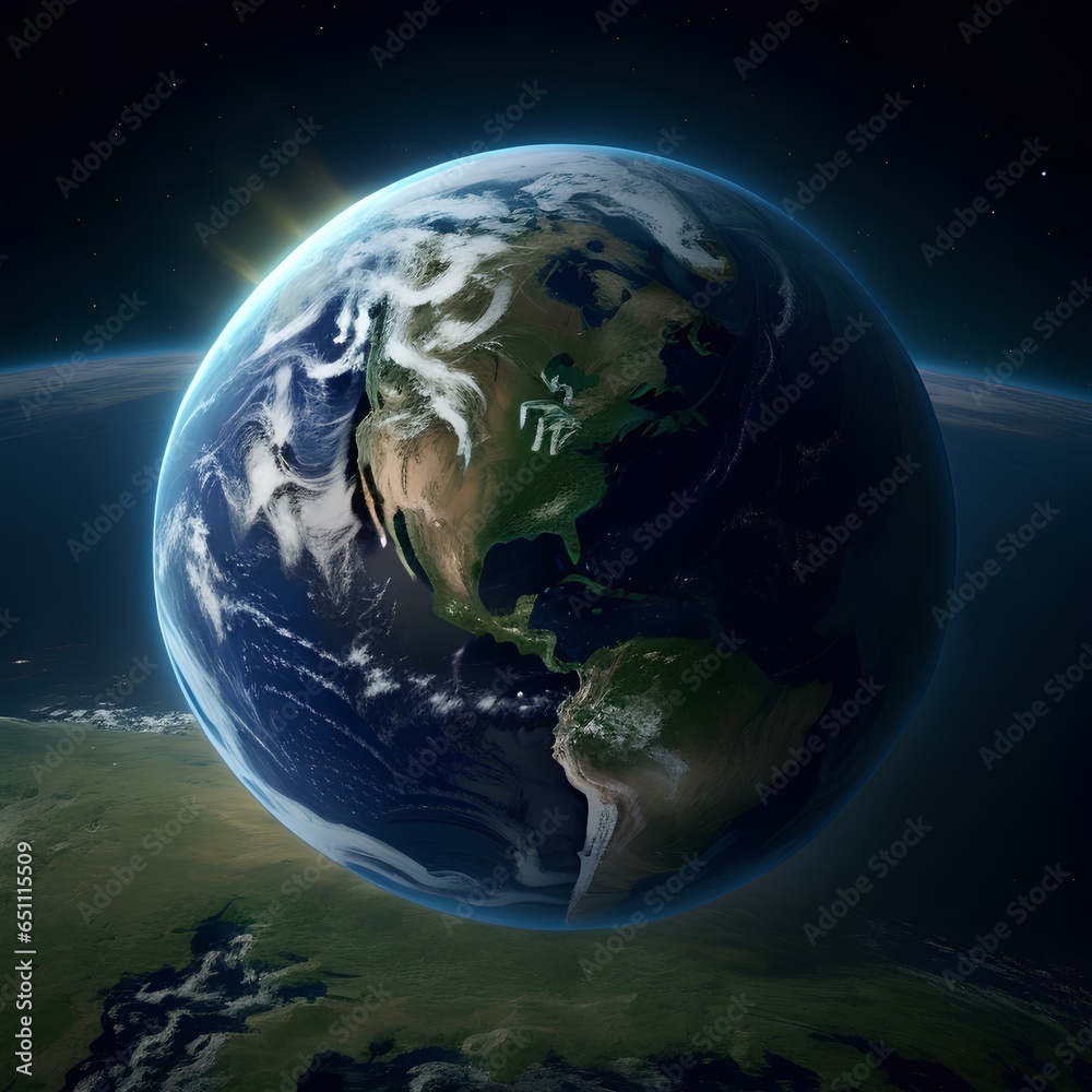 earth in space
earth in space