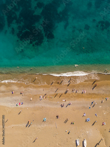 Fototapeta Naklejka Na Ścianę i Meble -  Neapol Włochy zdjęcia z dronu widok z lotu ptaka