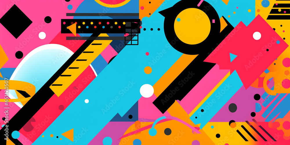 Retro Neo Pop Art background Retro Neo Pop Art background