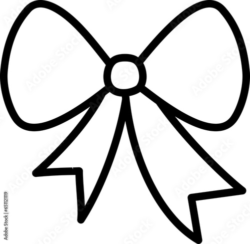 Christmas ribbon bow.