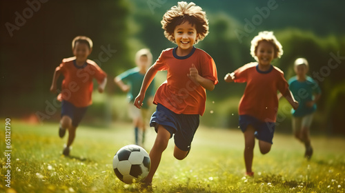 children playing football © Thomas