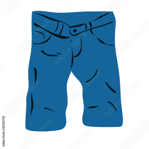 short pant men Illustration