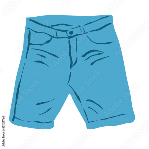 short pant men Illustration