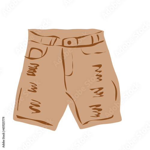 short pant men Illustration