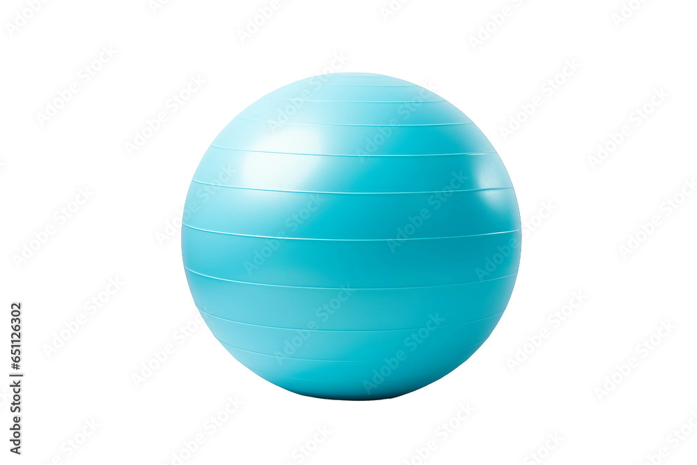 Exercise Ball on Transparent Background, PNG, Generative Ai