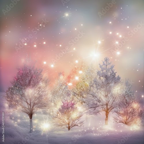 Decorative abstract background for Christmas. Christmas and winter background © IonelV