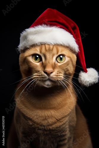 Santa Claws: Cat in Santa Ha