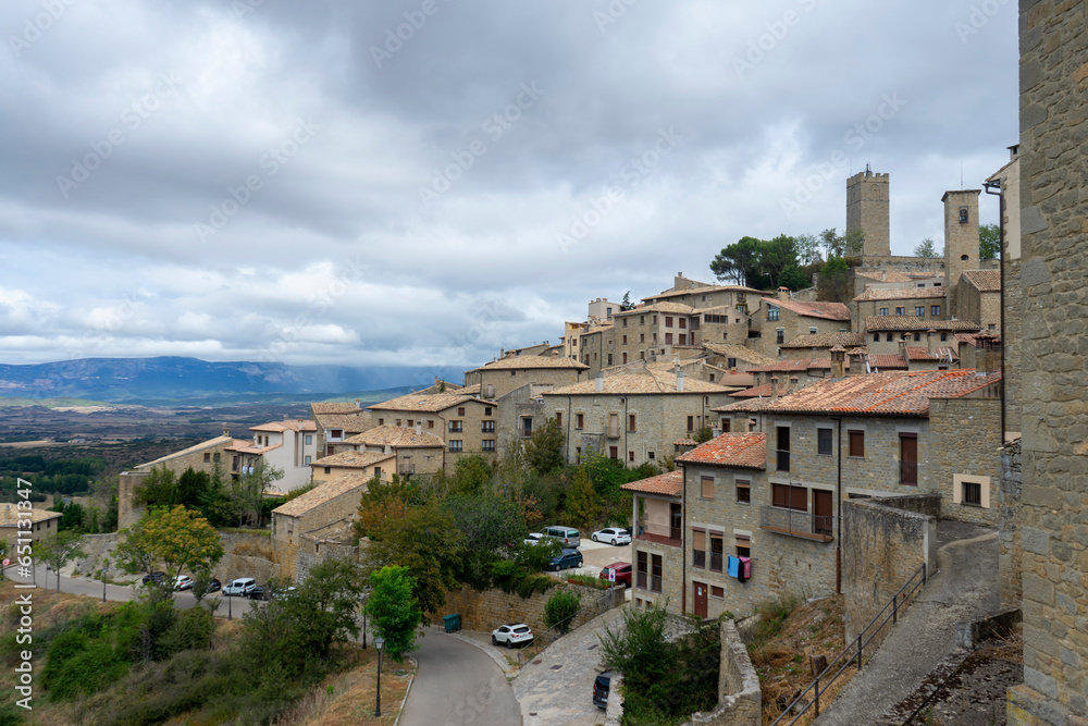vistas del hermoso pueblo de Sos del Rey Católico en Aragón, España