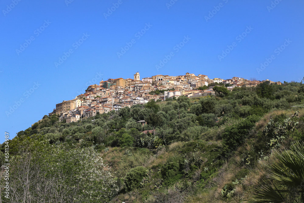 Landscape, village of Nicotrera, Campania Italy