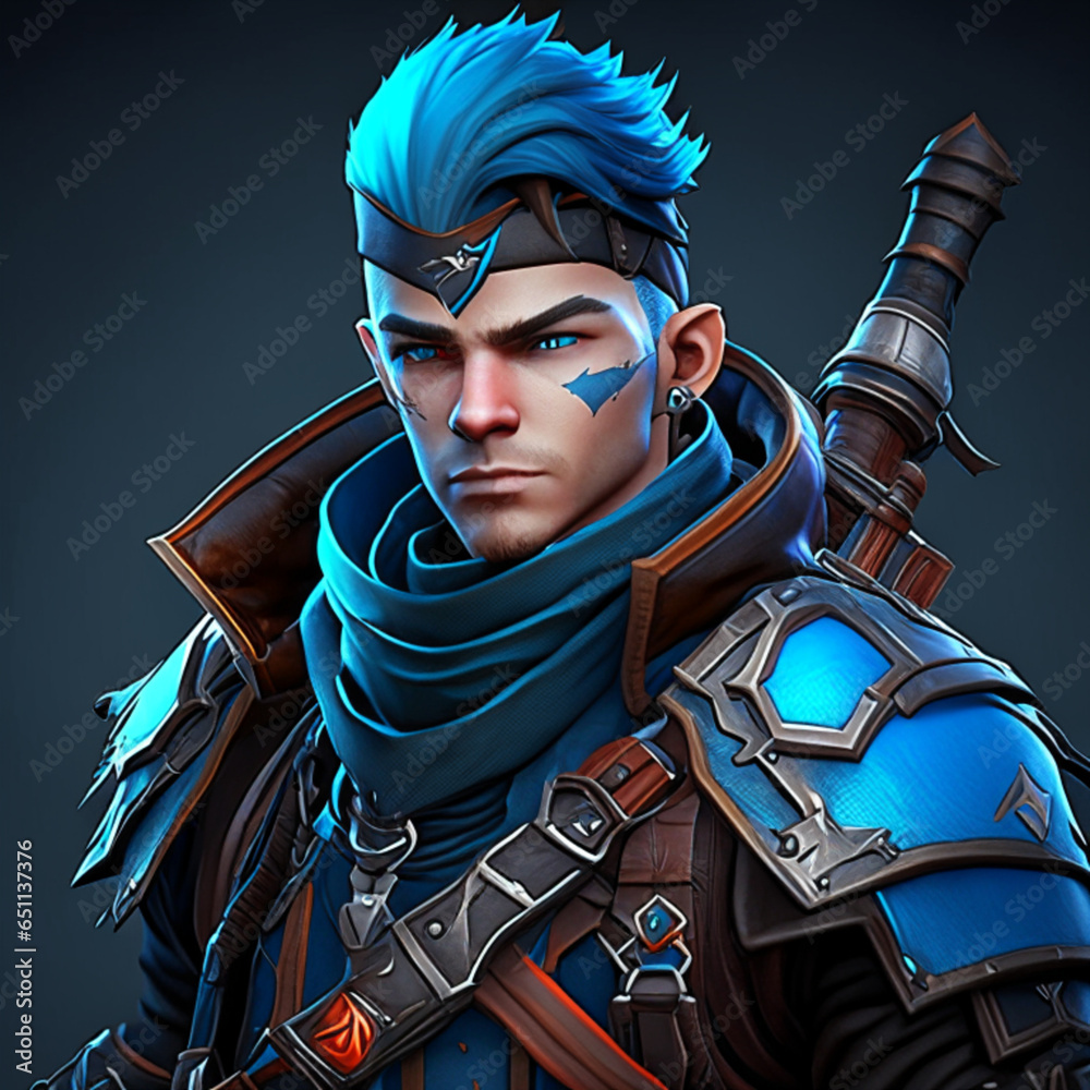 Rpg Game Character Avatar - Generative Ai , Üretken yapay zeka, Stock