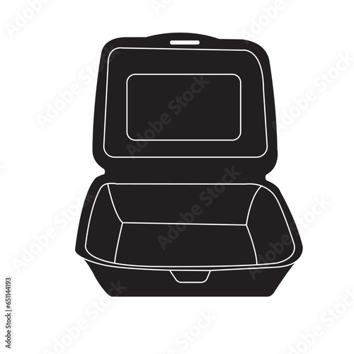 Styrofoam lunch box icon