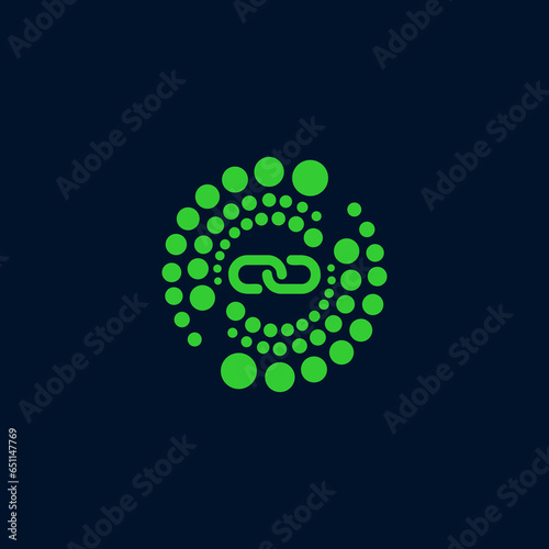 abstract cyrcle with dot vector