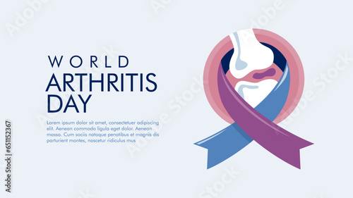 world arthritis day background template vector