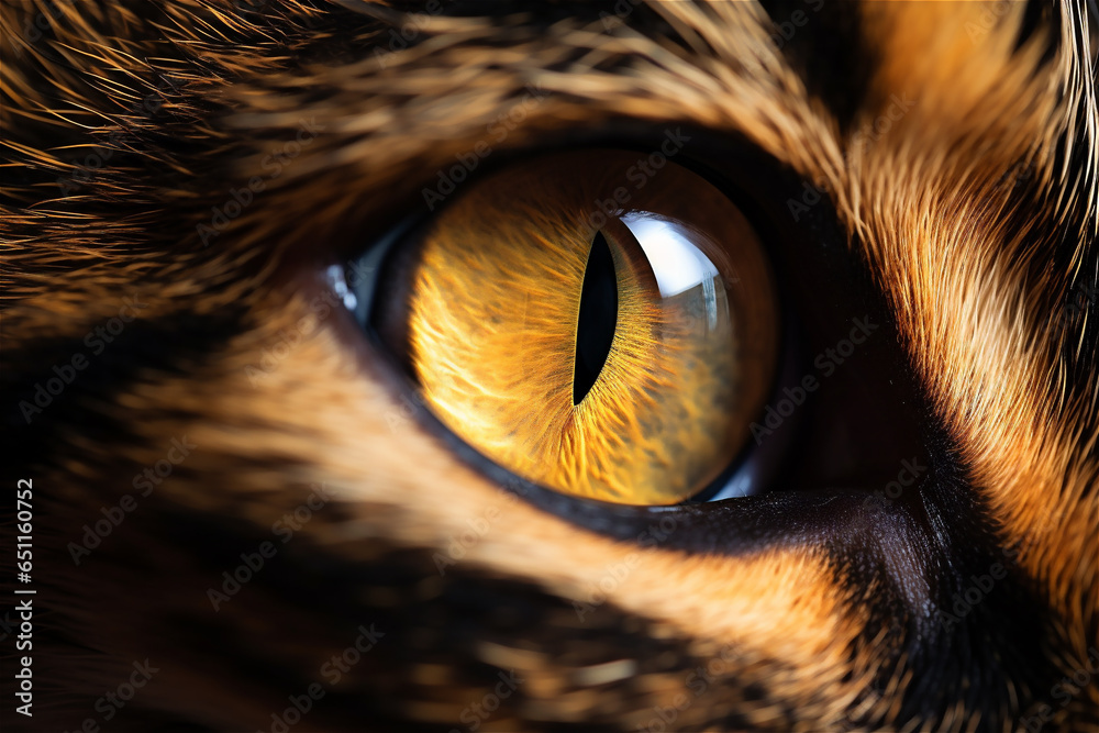 macro of a cat's eye