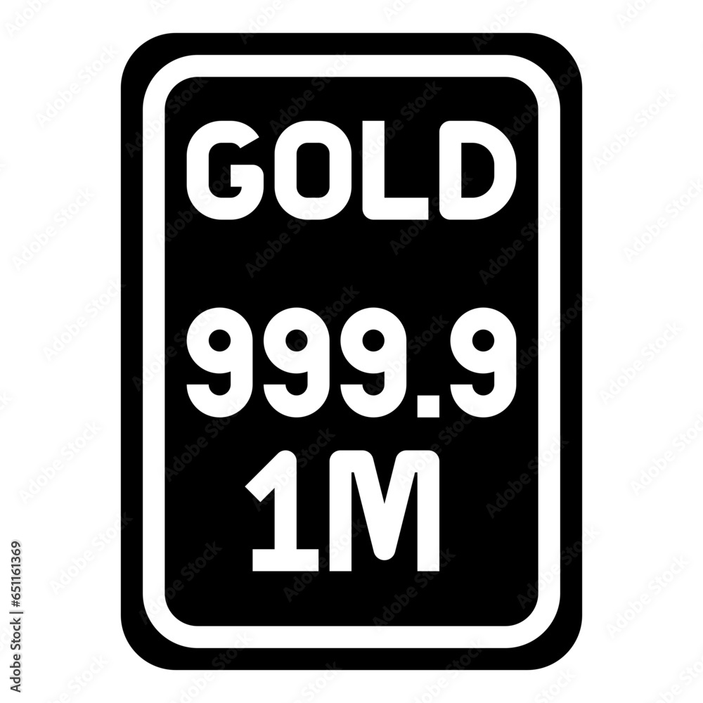 Gold filled outline icon,linear,outline,graphic,illustration