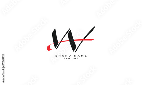 WAN, WNA, AWN, ANW, NAW, NWA, WA, AW, WN, NW, Abstract initial monogram letter alphabet logo design photo