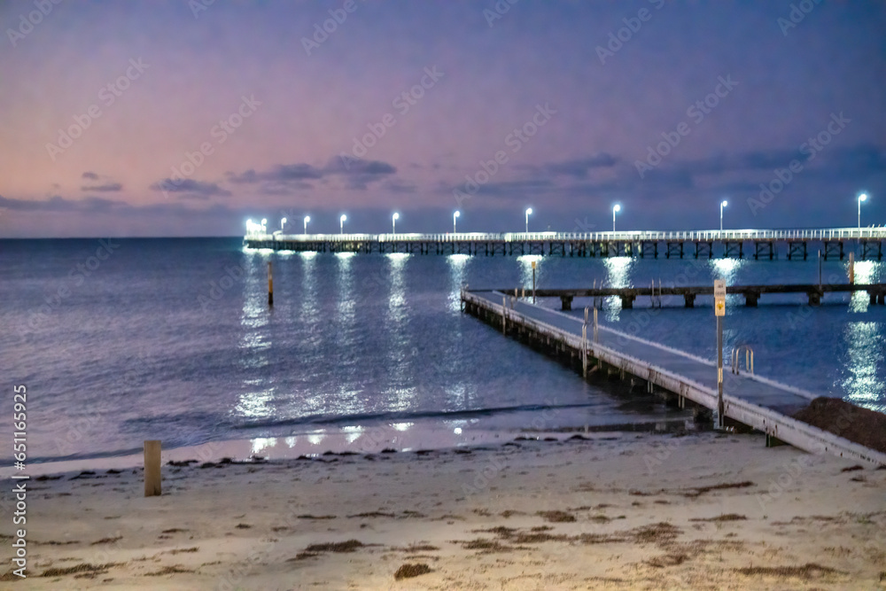 Busselton Jetty at night, Western Australia