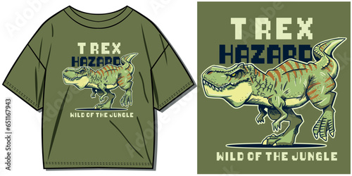 Tyrannosaurus Rex vector illustrations. For t-shirt prints and other uses