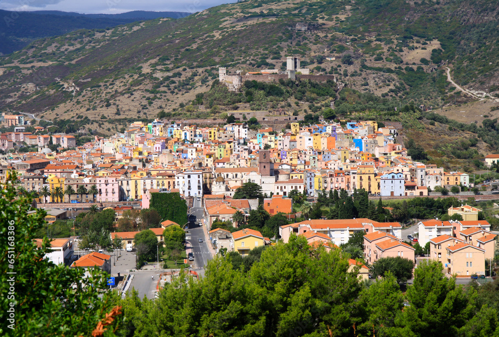 town landscape on Sardinia island San Teodoro Italy
