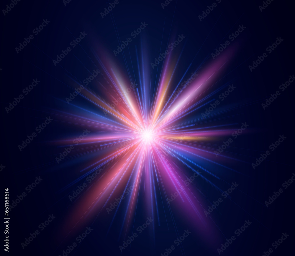 Abstract  technological futuristic background. Motivational fast moving speed star. Futuristic dynamic motion technology. Template of express lanes, lines. for games, business cards, posters, banners.