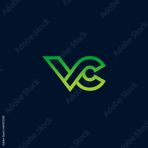 vc letter vector design
