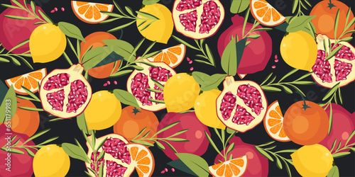 Fruit banner, packaging, advertising
