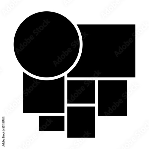 Templates collage 7 frame photos.Template of moodboard. Vector illustration.