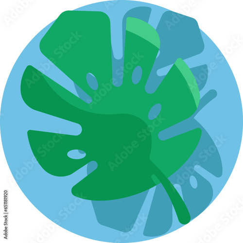 Monstera Leaf Vector Illustration: Capture the essence of tropical paradise with this exquisite Monstera leaf vector illustration. Perfect for adding a touch of nature to your design projects.