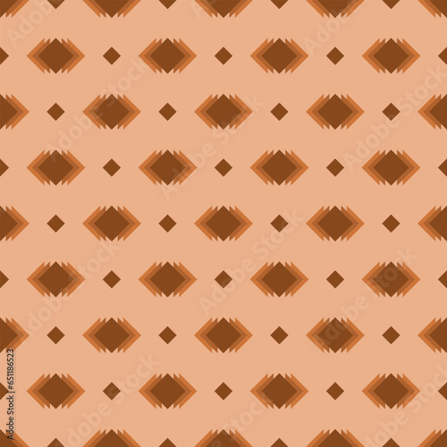 Seamless geometric pattern with rhombus on pink background. Vector print for fabric background, textile	