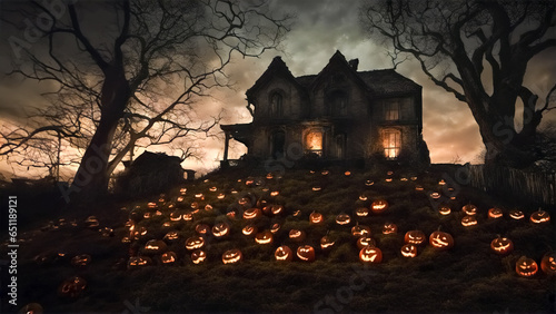 La magia di Halloween nell'abbandono photo
