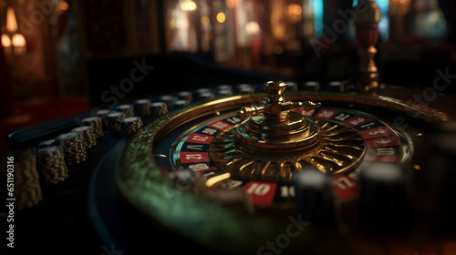 casino and roulette  casino chips  indoor on a table  gambling and games  abstract background