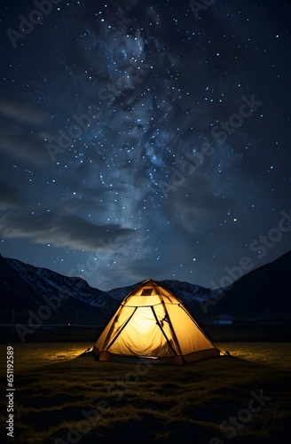 Milky Way Dreams: Camping Amidst Cosmic Landscapes