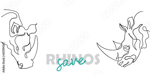 Rhinos are endangered 