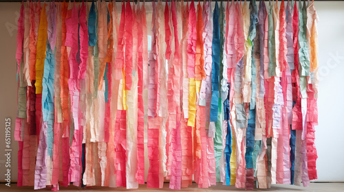 Eco-Friendly Windows Curtain made from Leftover Fabric or Used Textiles