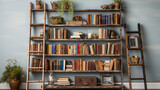 A Cozy Corner of Knowledge, The Enchanting Home Bookshelf Filled with Literary Treasures and Timeless Tales