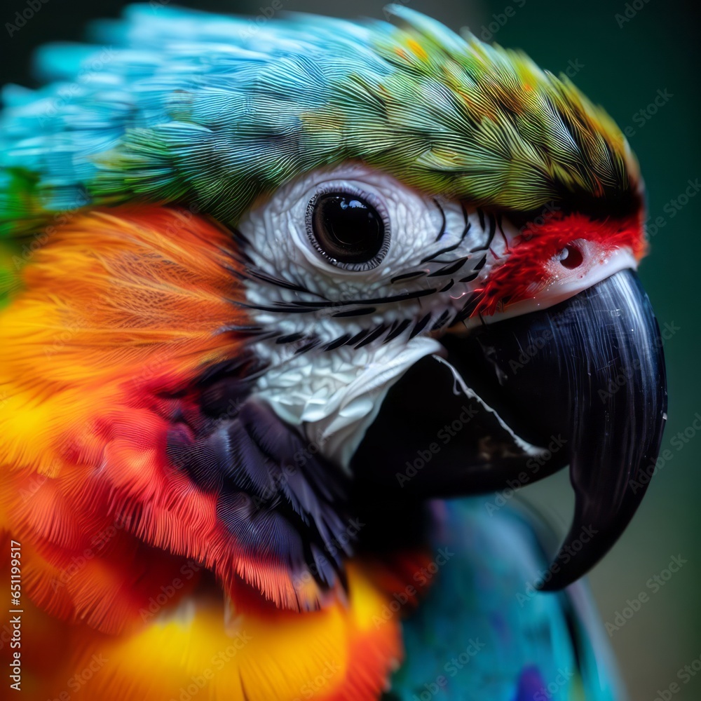 Fototapeta premium blue and yellow macaw ara