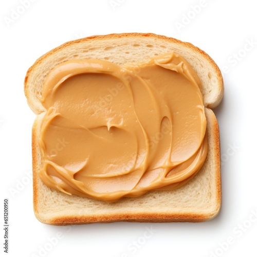 Slice of Bread with Peanut ...