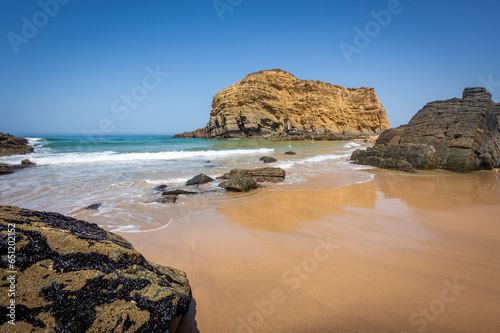 Alteirinho beach on the Odemira district in Alentejo, Portugal photo