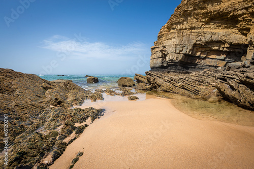 Alteirinho beach on the Odemira district in Alentejo, Portugal photo