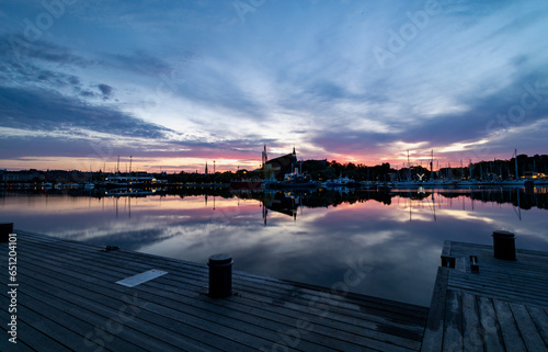 Photography Dawn with view over Kastellet, stockholm
