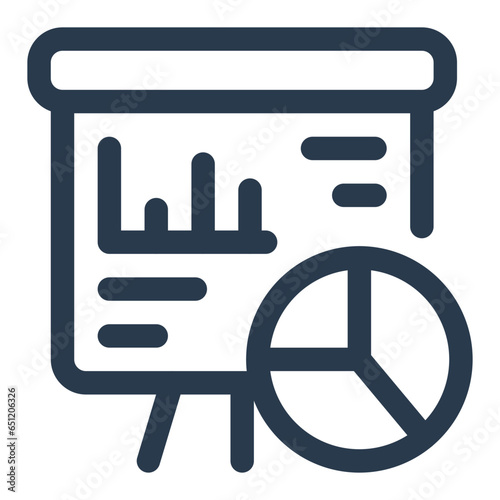 Informative Presentation for STEM vector icon